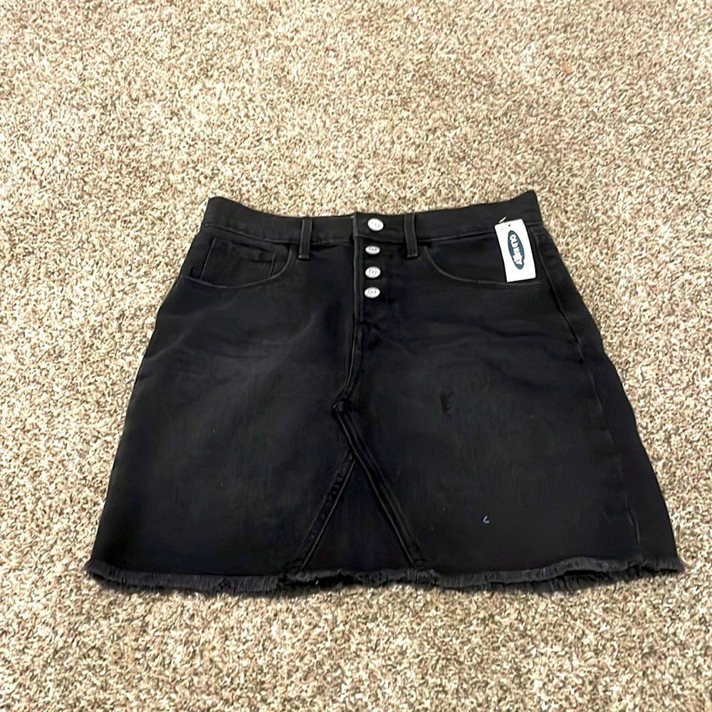 Old navy black denim skirt